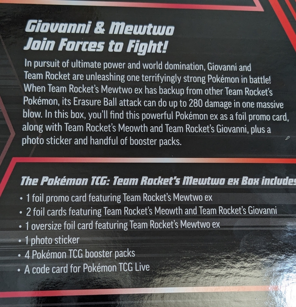 NEW Pokemon Team Rockets Mewtwo Box Factory Sealed! Destined Rivals - Picture 3 of 8